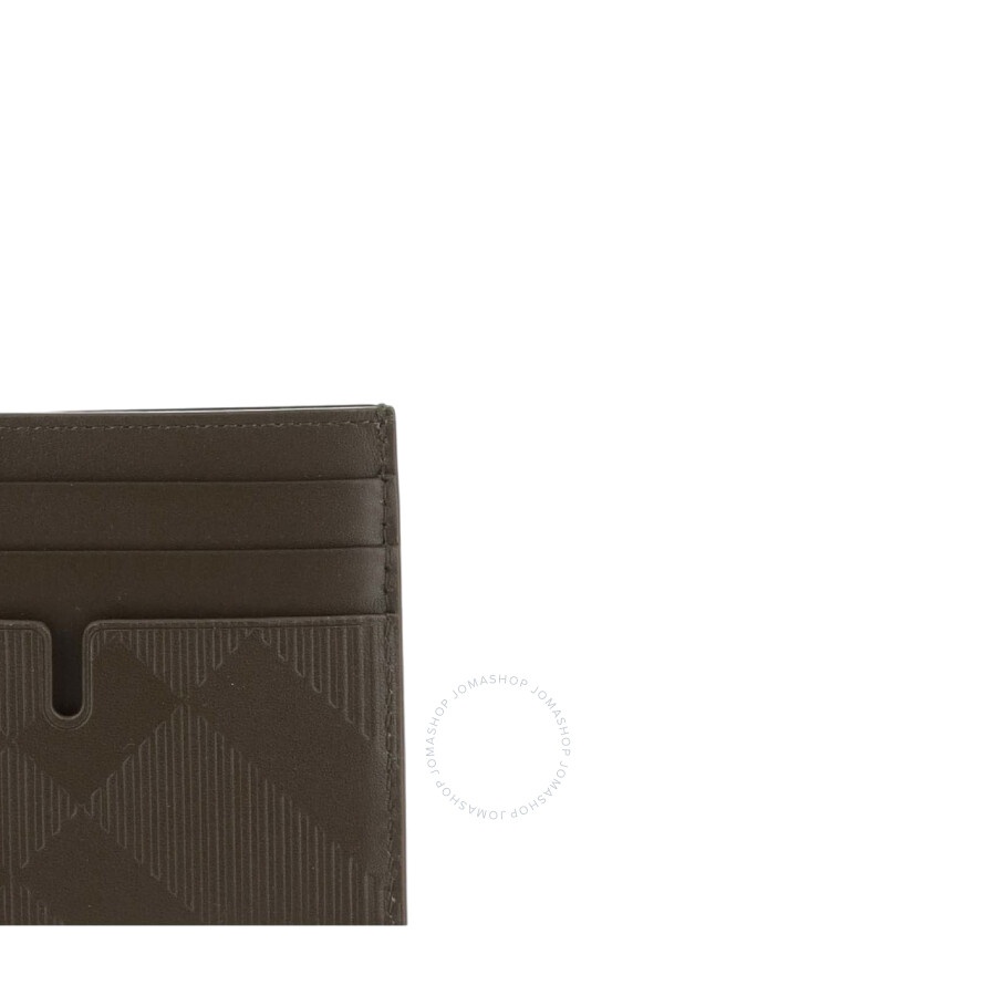 Burberry Check Pattern Leather Card Case - 3