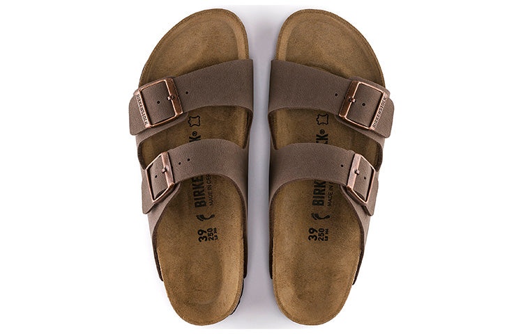 Birkenstock Arizona Birko-Flor Nubuck Sandals 'Mocha' 0151181 - 5