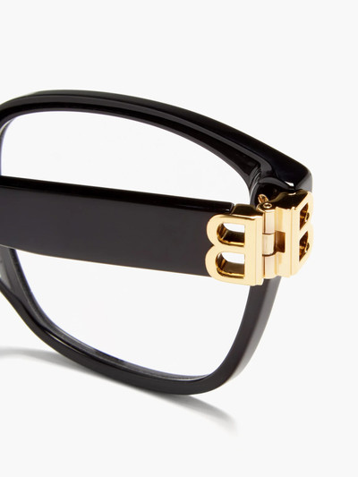 BALENCIAGA BB-logo acetate glasses outlook