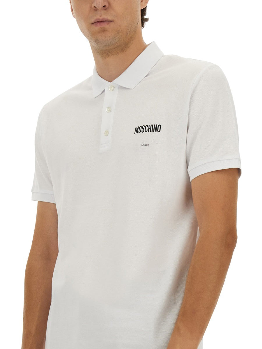Moschino Men Cotton Pique Polo - 4