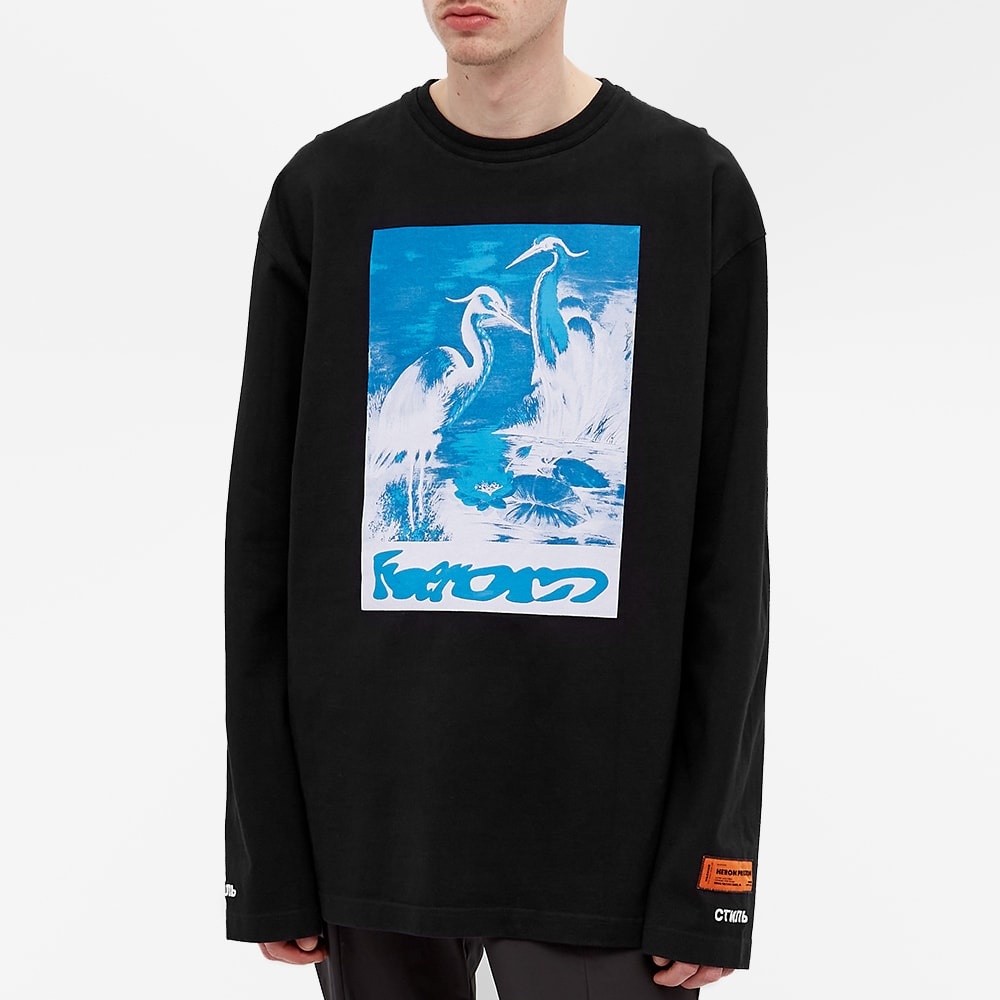 Heron Preston Long Sleeve Oversized Herons Captcha Tee - 4