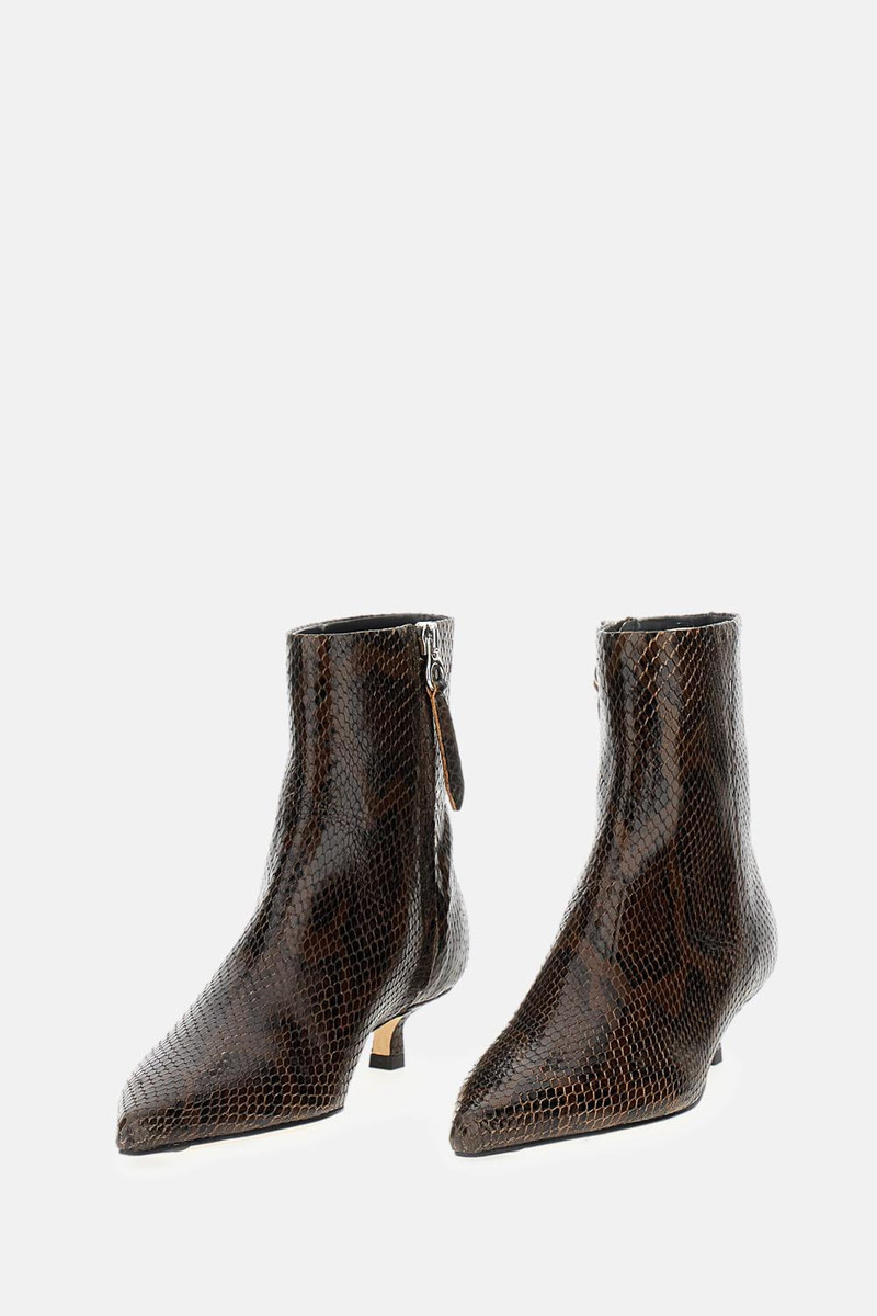 Aeyde SOFIE SNAKE PRINT CALF LEATHER MOKA outlook
