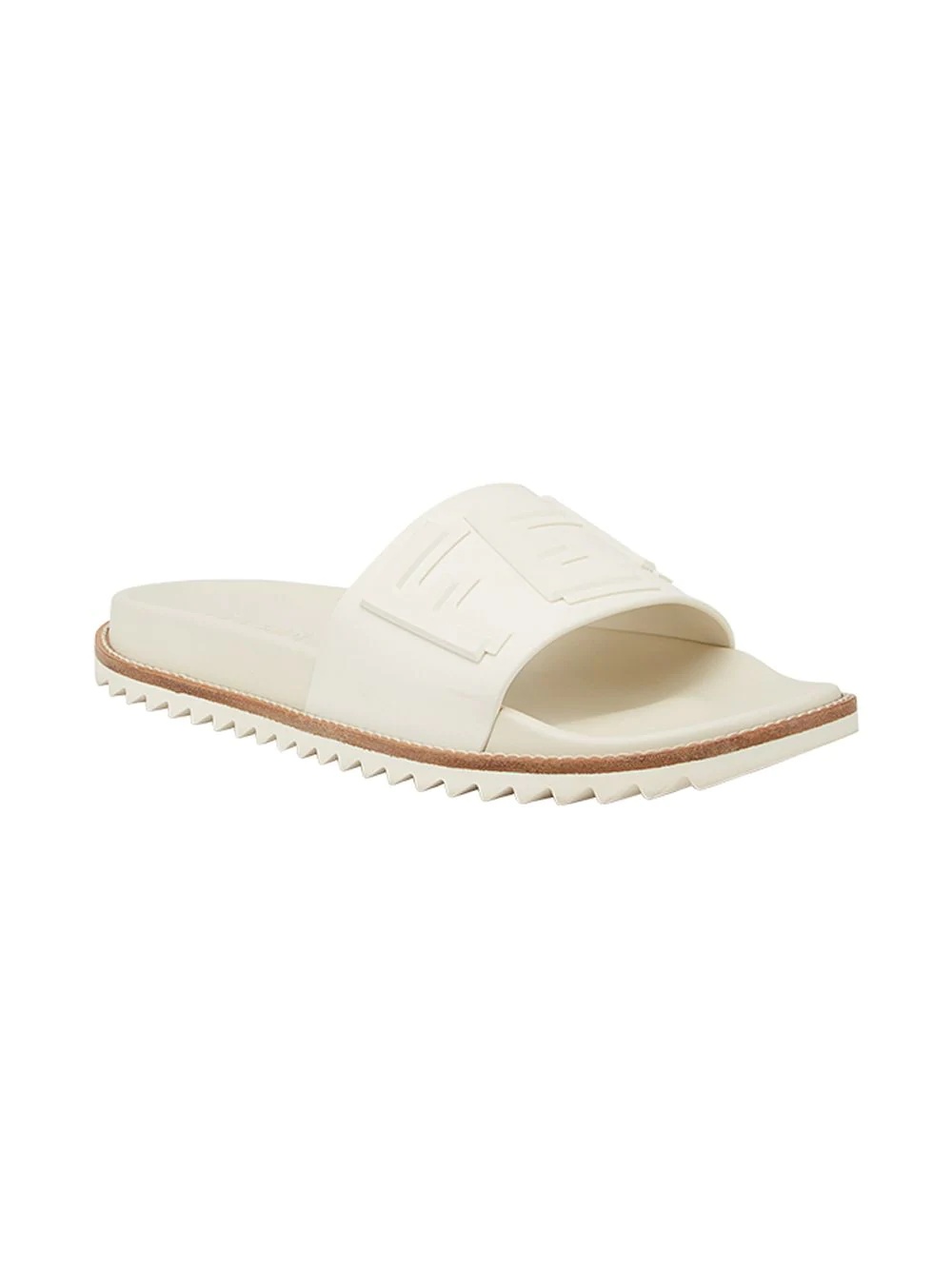 logo-embossed slide sandals - 2