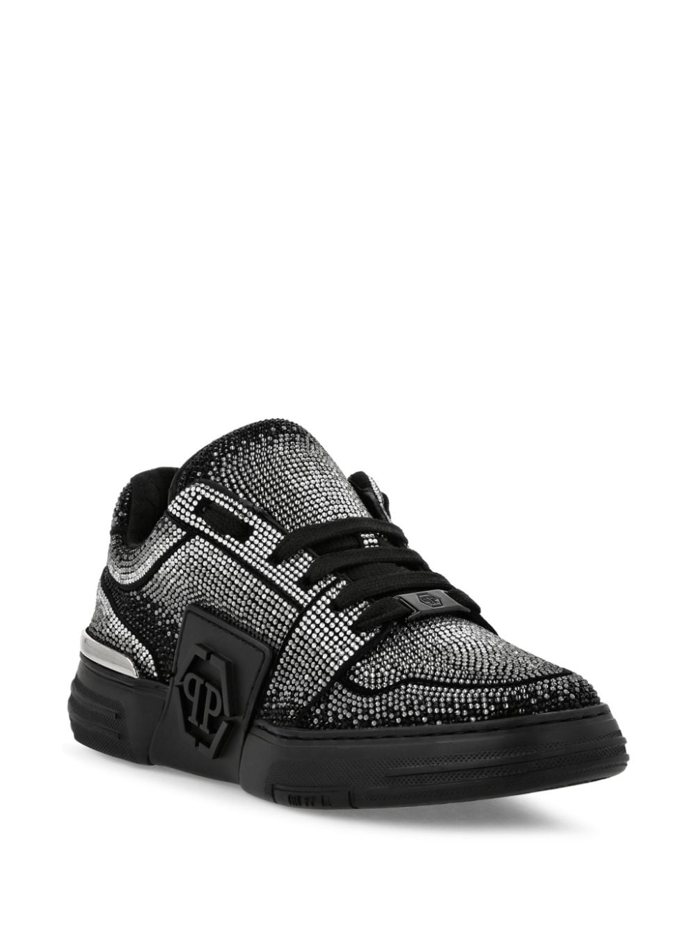 Strass Hexagon Suede Sneakers - 2