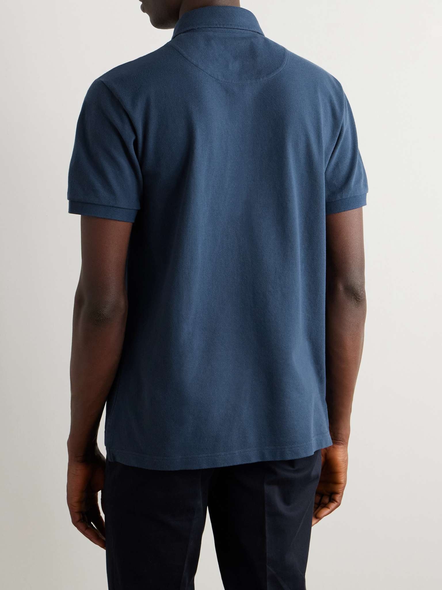 Logo-Embroidered Cotton-Piqué Polo Shirt - 3