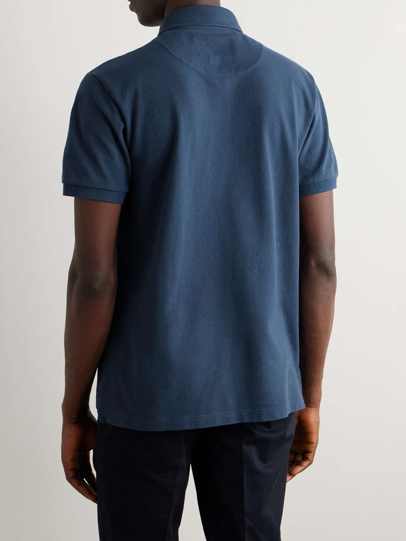 Logo-Embroidered Cotton-Piqué Polo Shirt 3