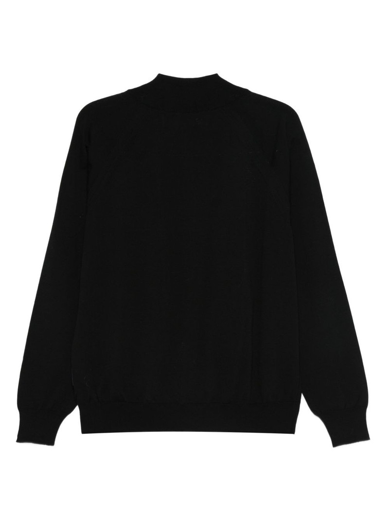 Comme des Garçons Homme wool zip-up sweater outlook
