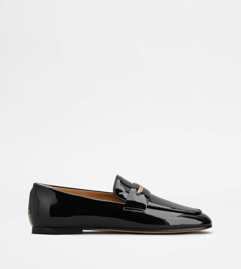 LOAFERS IN PATENT LEATHER - BLACK 1