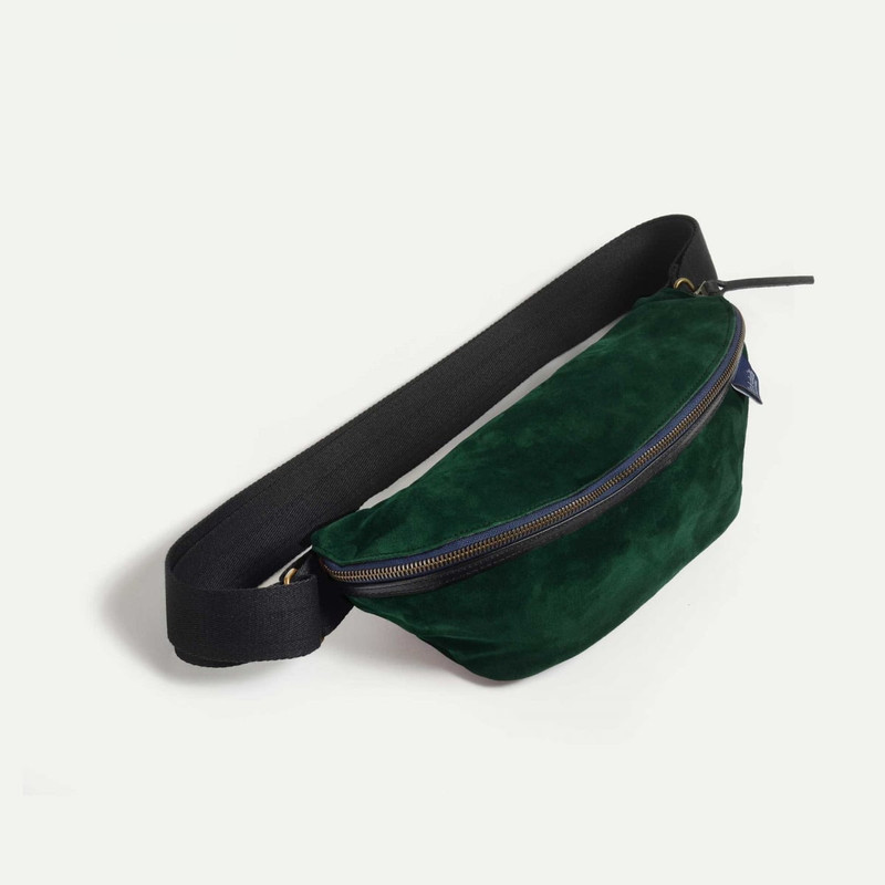 NEW BEAT BELT BAG / SUEDE  -  DARK GREEN 3
