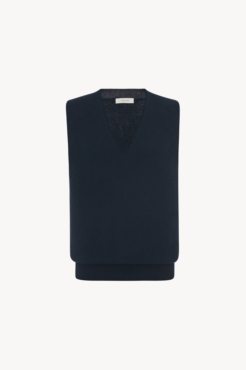 Cowen Vest in Virgin Wool and Cotton 1