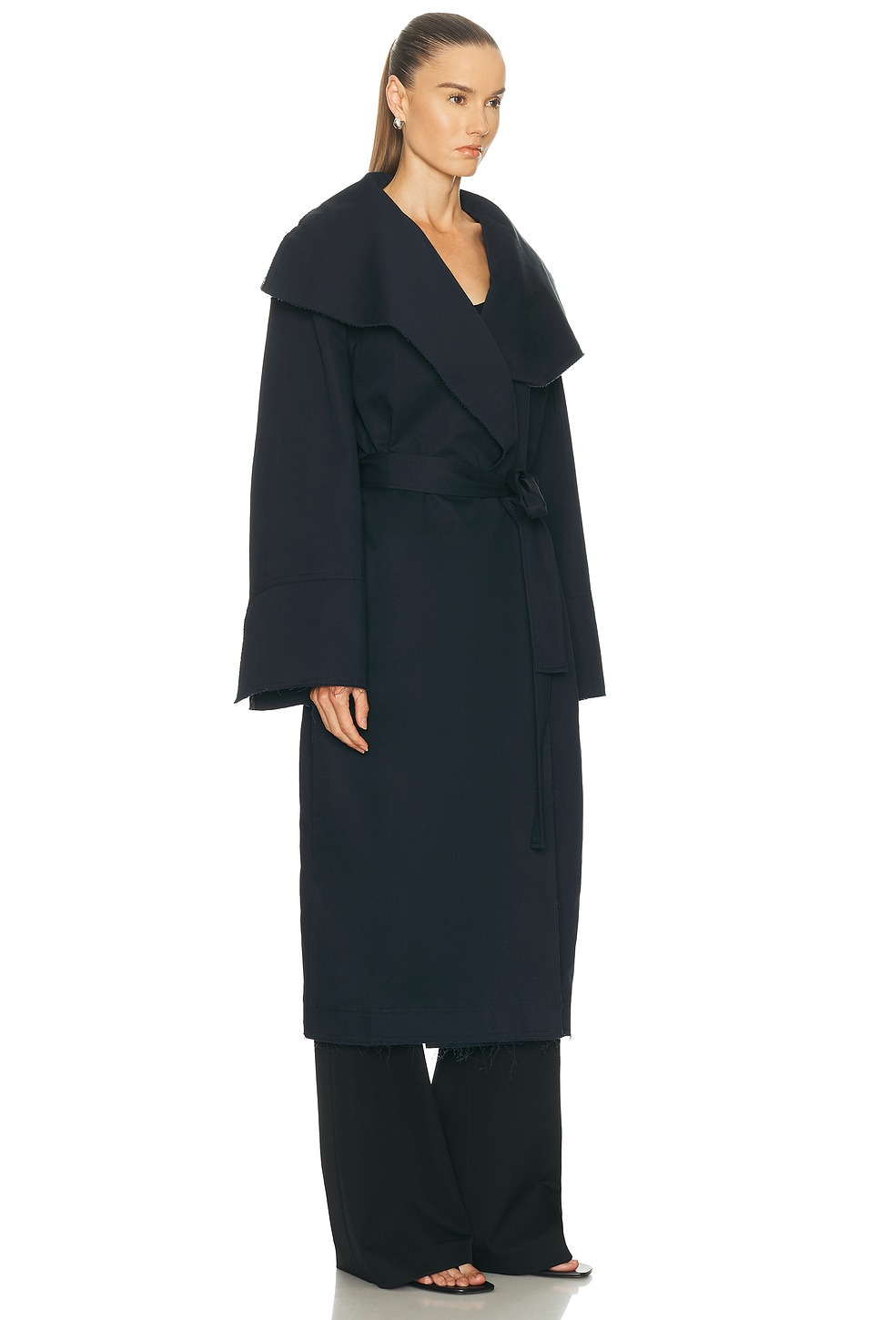 Undone Edge Trench Coat - 3