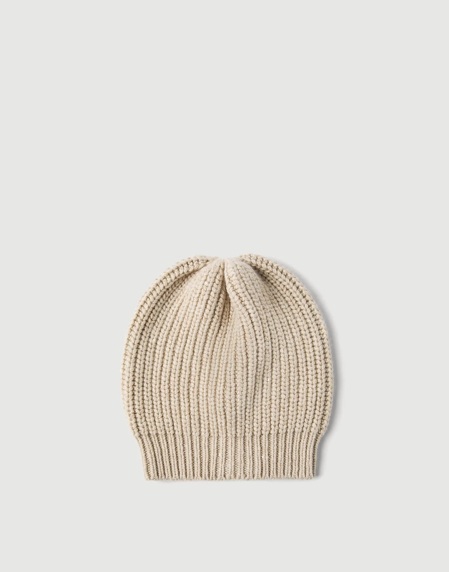 Cashmere 및 실크 다이아몬드 원사 니트 beanie - 1