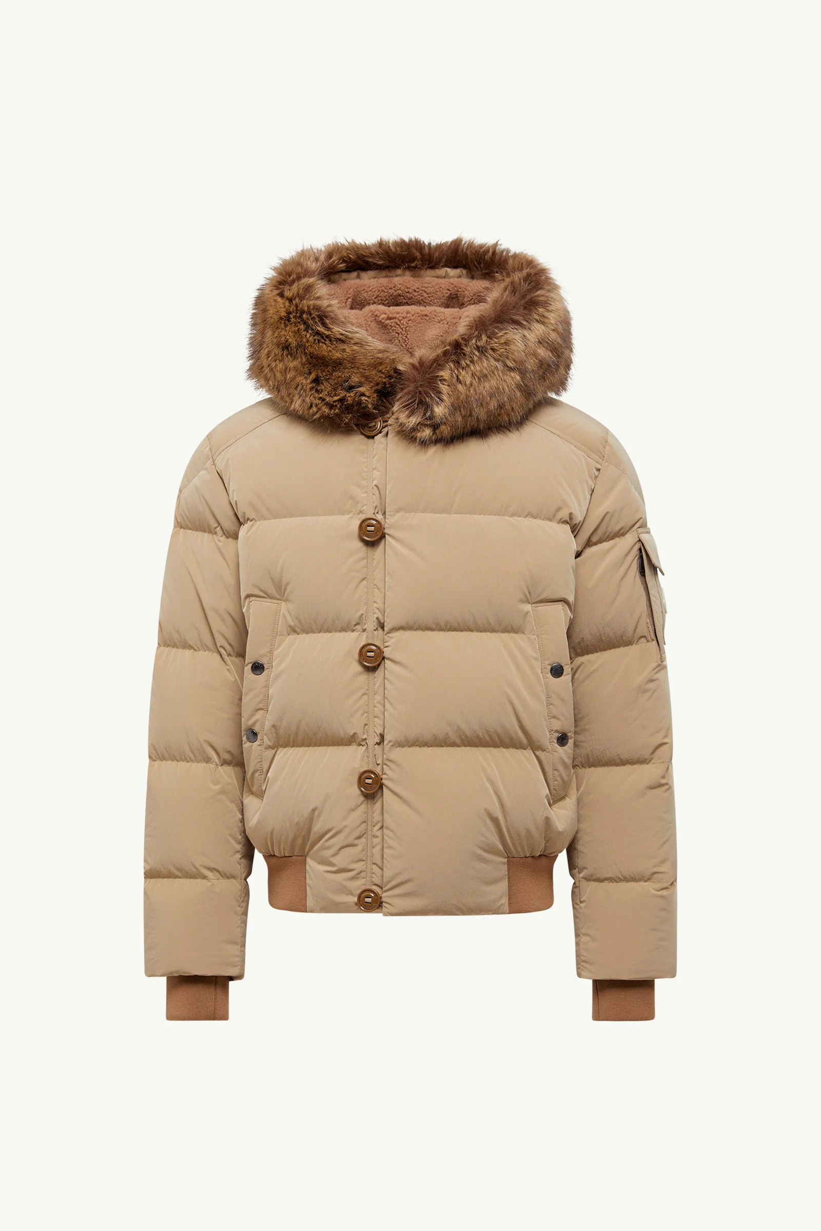 Luynes Hooded Short Down Jacket - 1