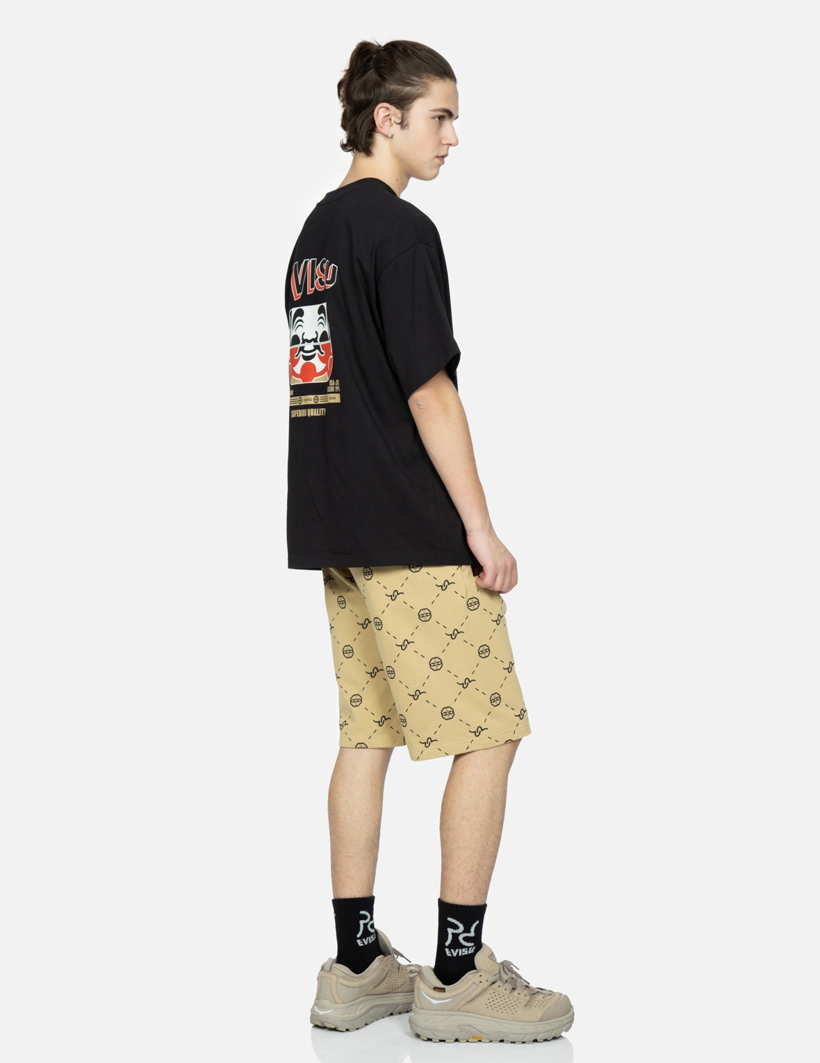 MONOGRAM PRINT SWEAT SHORTS - 3