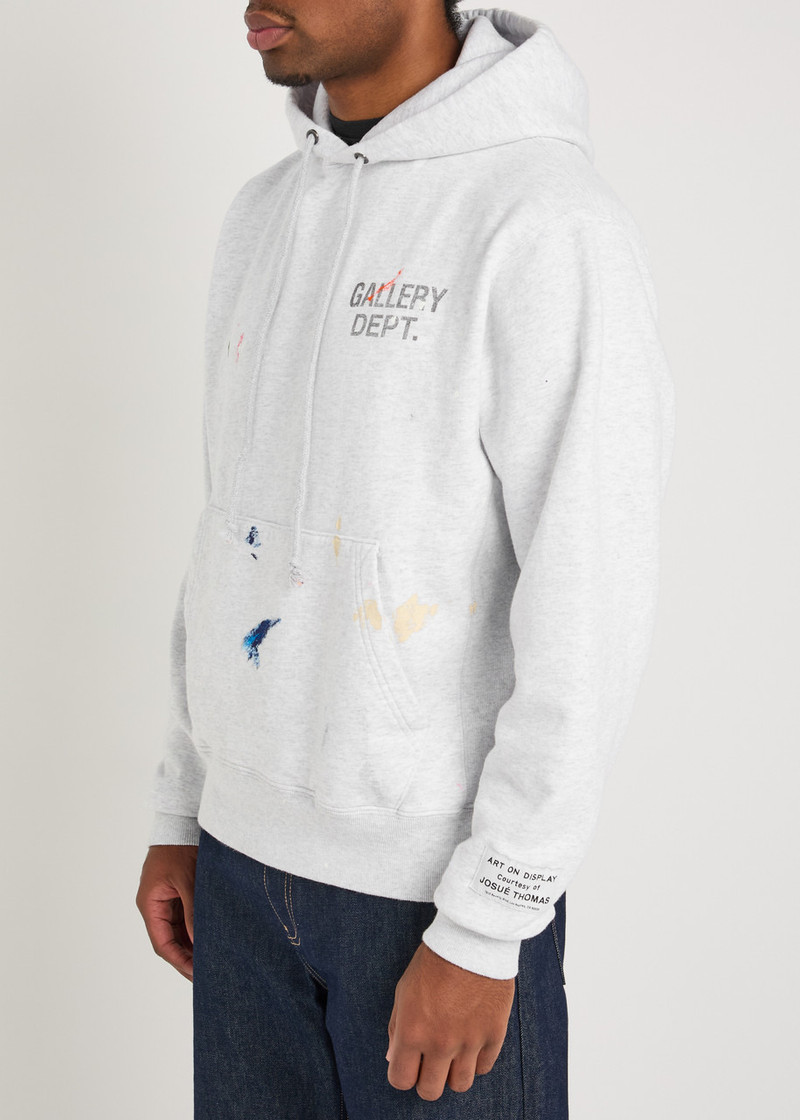 GALLERY DEPT. Gallery Dept. Paint Splatter-effect Cotton-blend Sweatshirt outlook