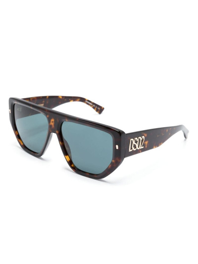 DSQUARED2 Hype tortoiseshell pilot-frame sunglasses outlook