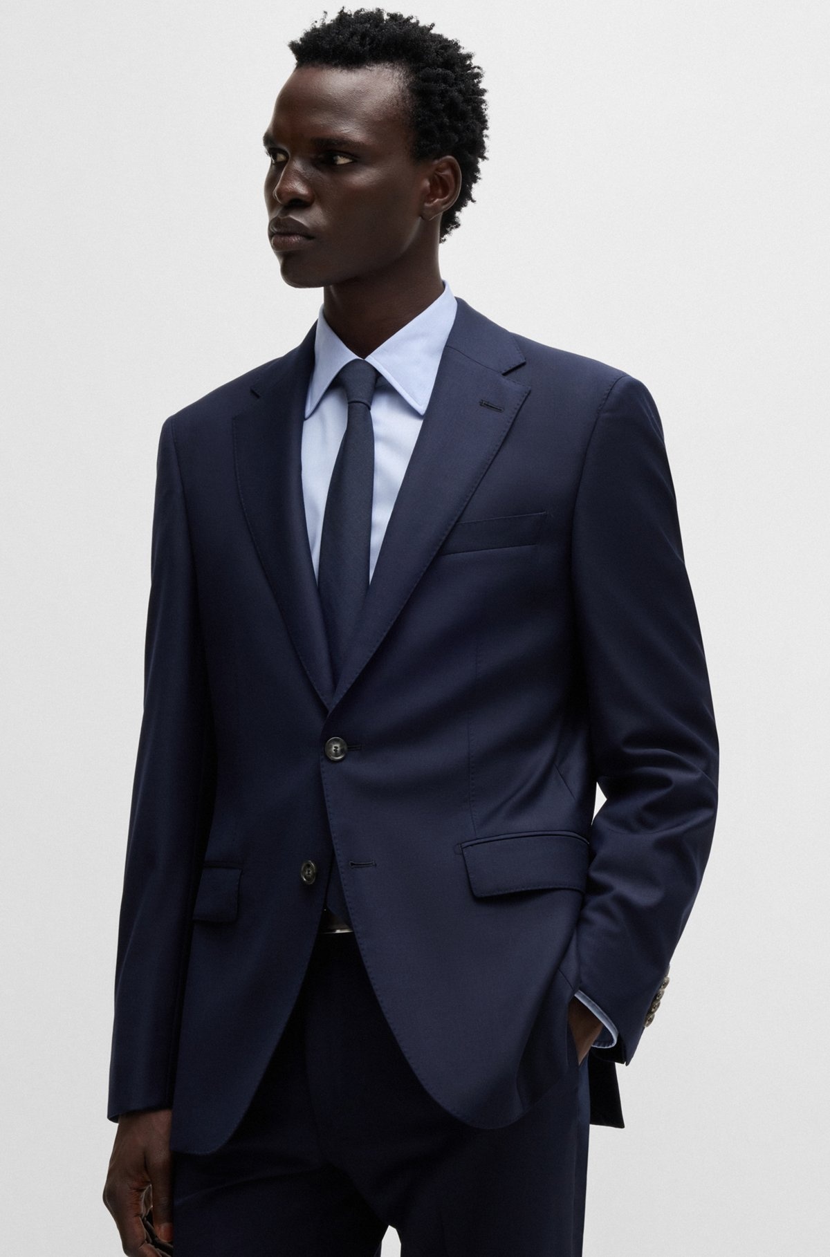 SLIM-FIT SHIRT IN PERFORMANCE-STRETCH FABRIC - 6