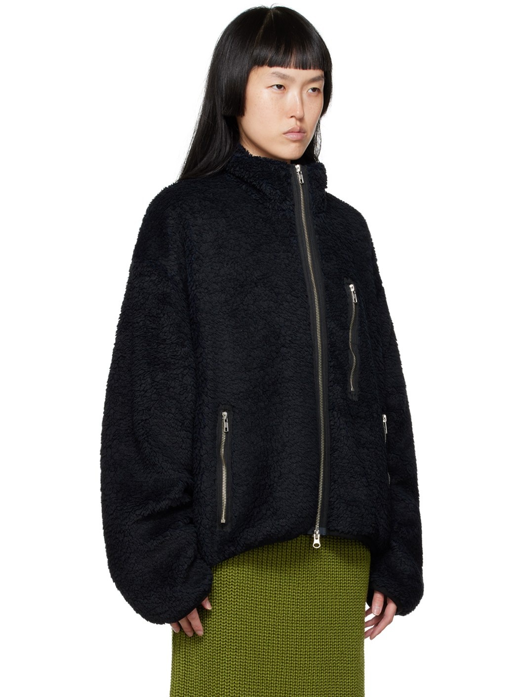 Navy Painted Jacket - 2