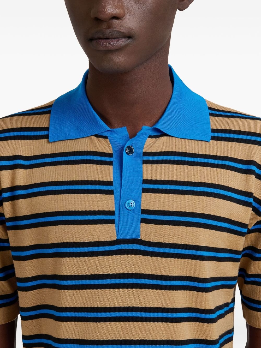 striped polo shirt - 5