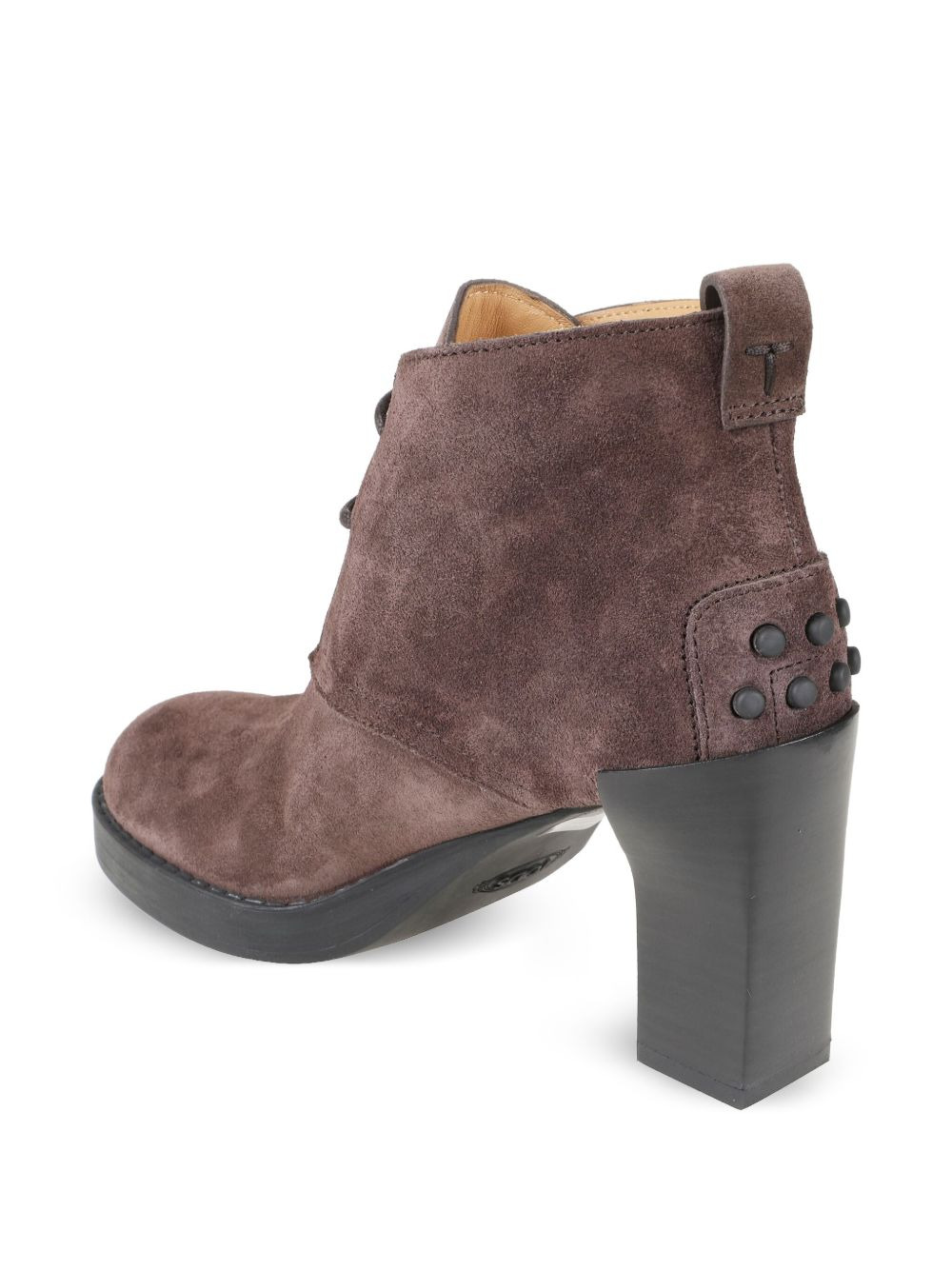 80mm lace-up block-heel boots - 3