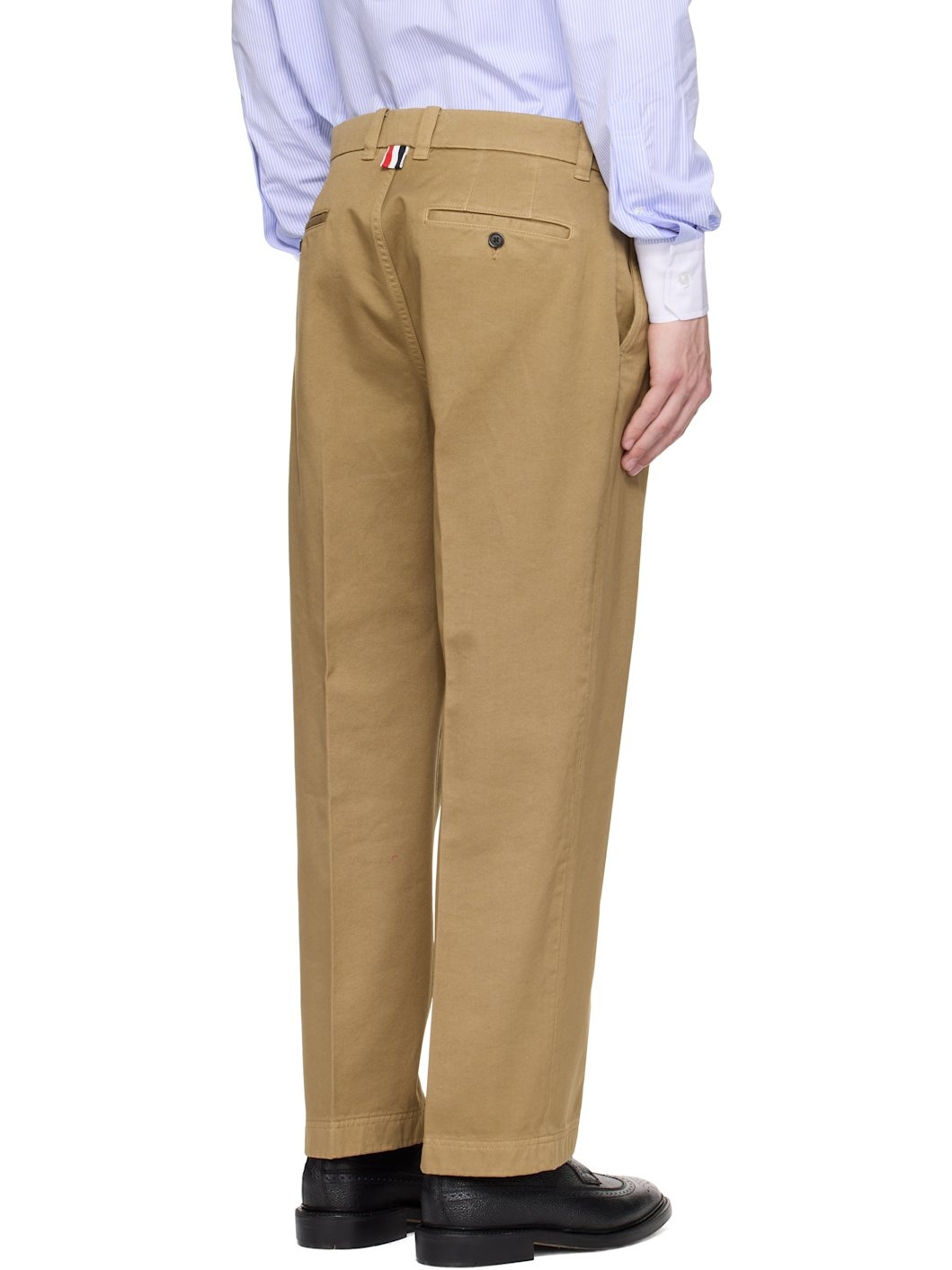Khaki Cotton Twill Utility Trousers - 3