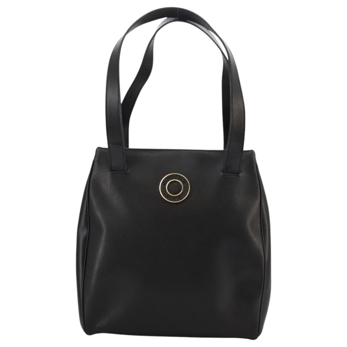 CELINE Hand Bag Leather Black Gold - 2