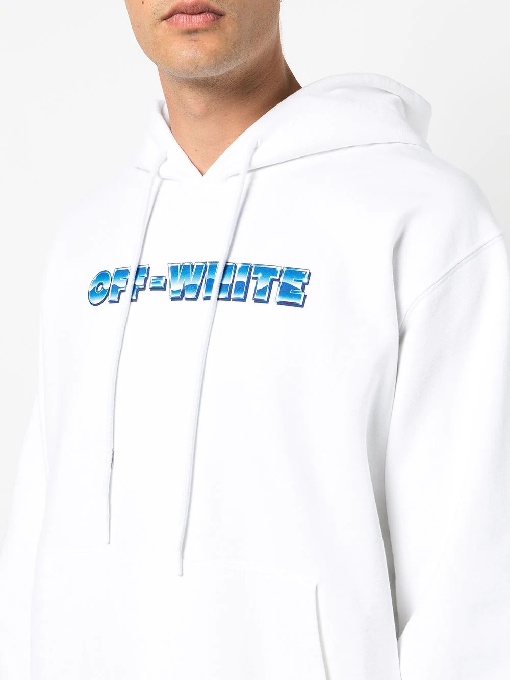 logo-print cotton hoodie - 5