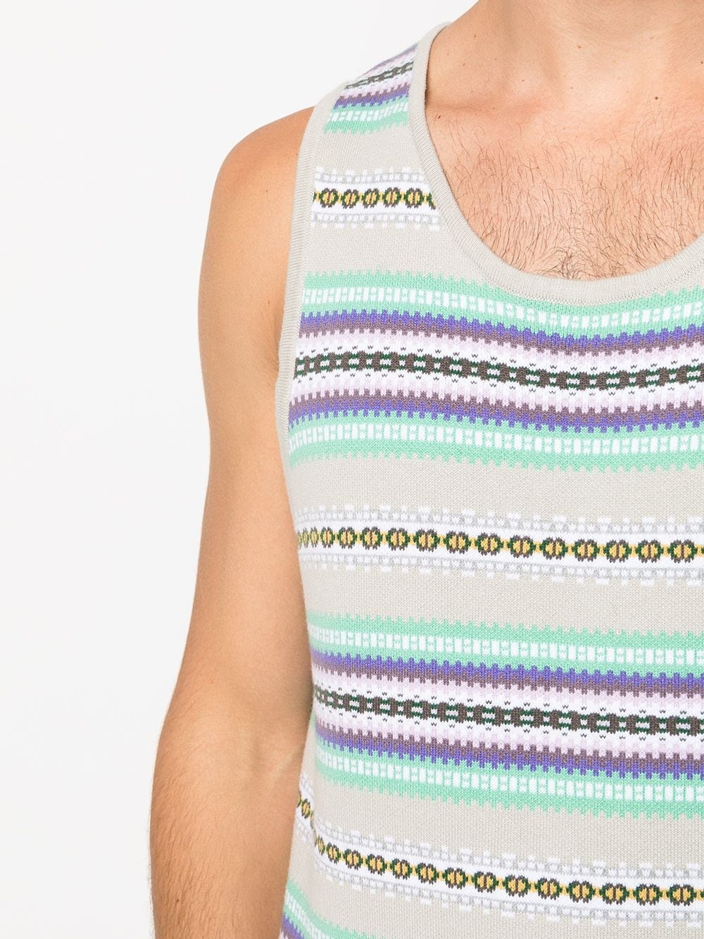 Nogales Fair Isle knit tank top - 5