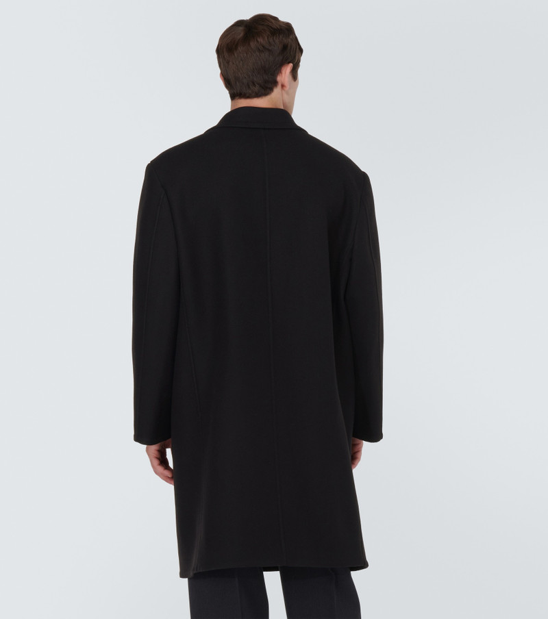 Single-breasted wool-blend coat 4