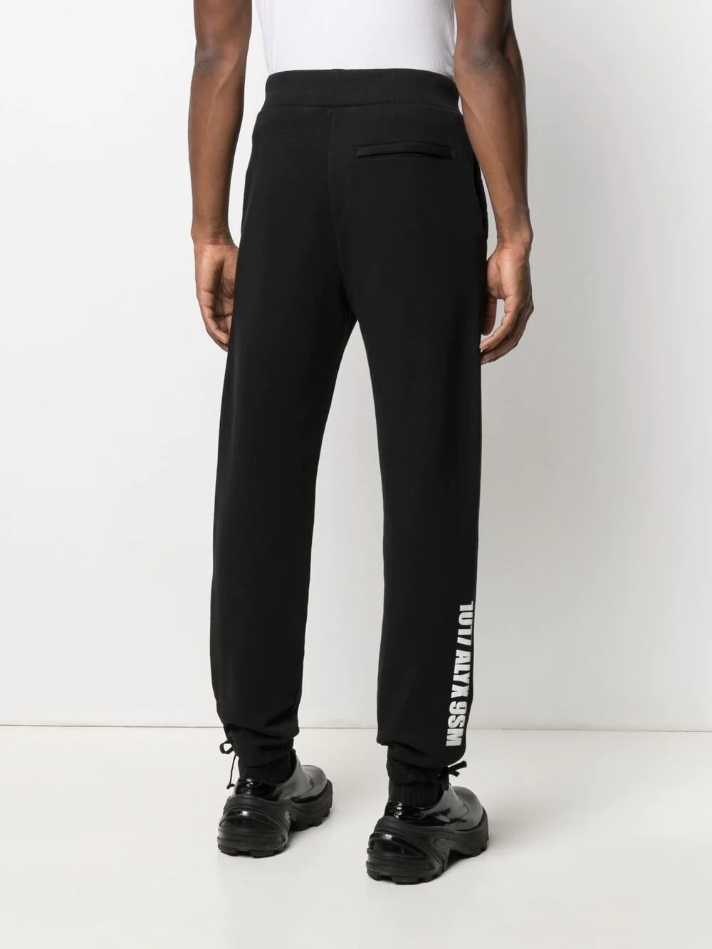 logo print track trousers - 4