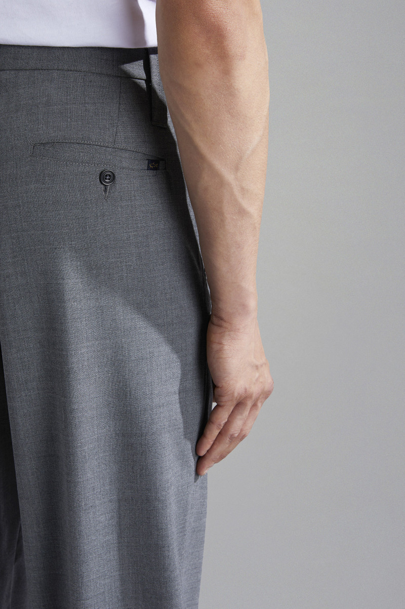 TECHNICAL WOOL CHINO TROUSERS 4