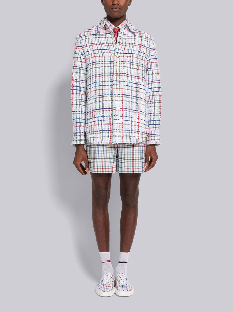 Micro Gingham Oxford Short Sleeve Shirt 5