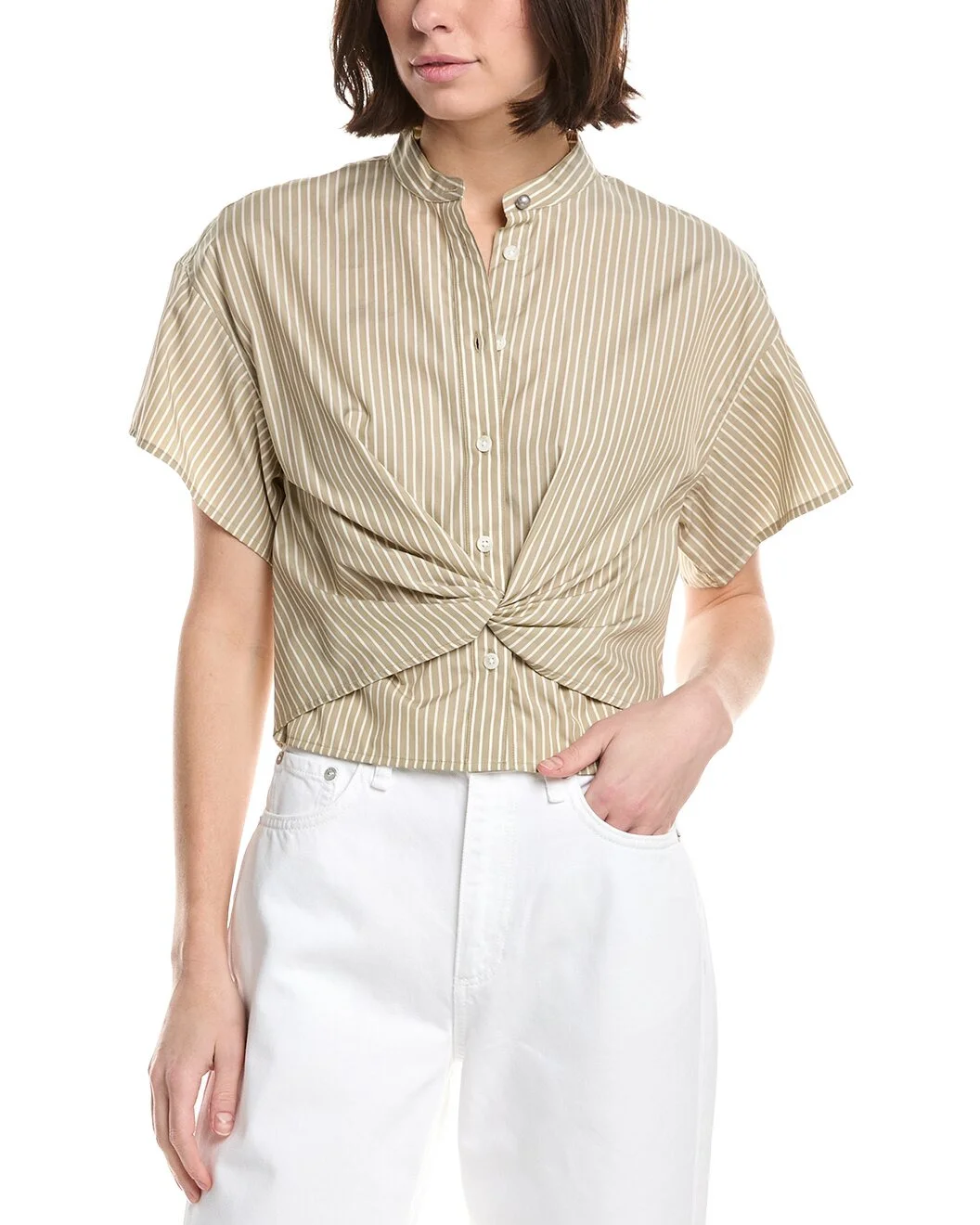 rag & bone Gretchen Stripe Poplin Shirt - 1