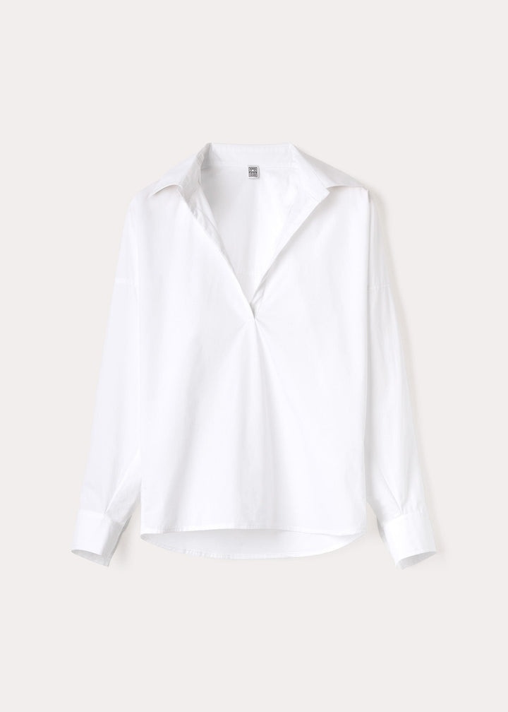 Poplin shirt white - 1