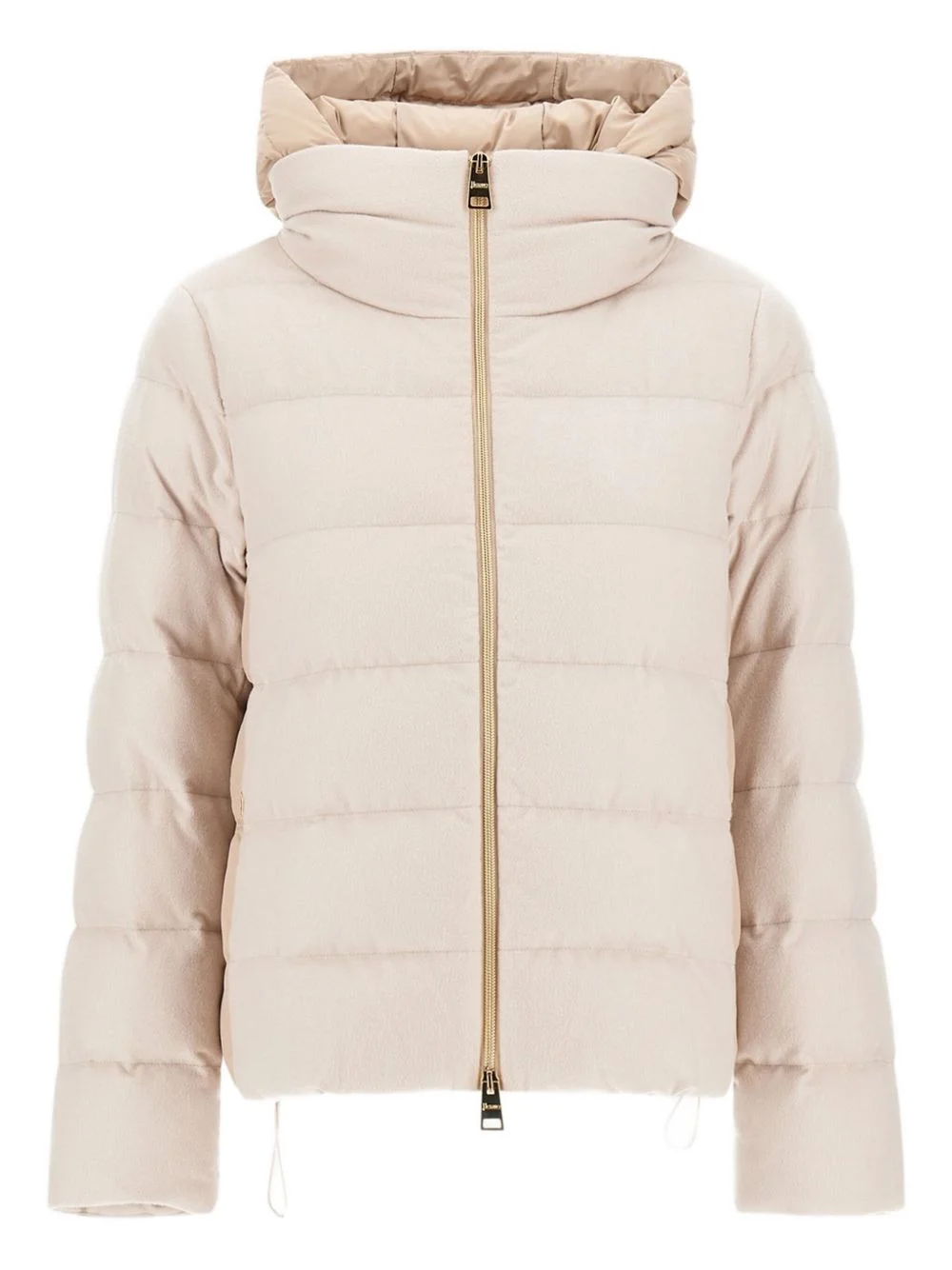 hooded quilted jacket - 1