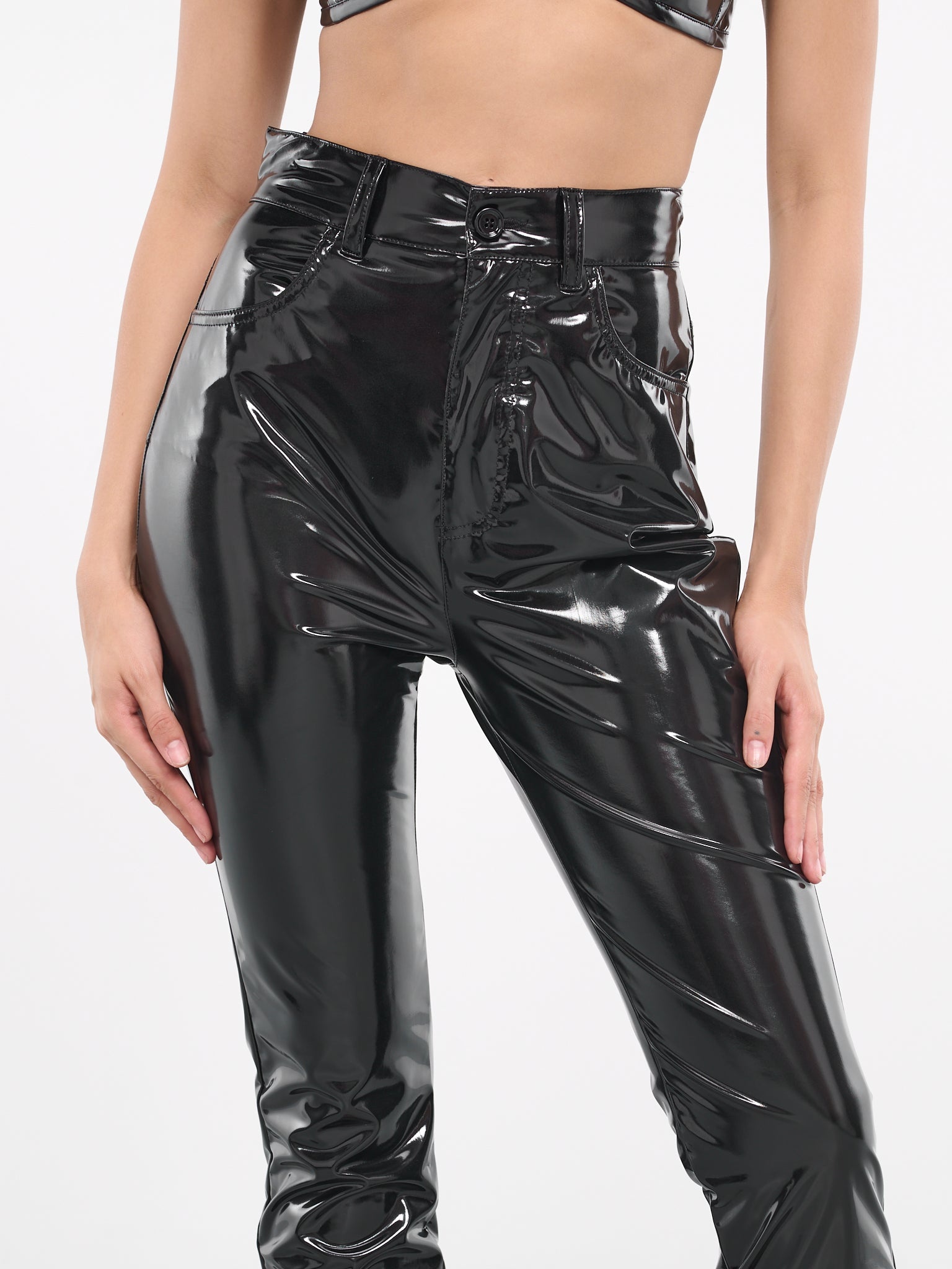 Patent Leather Pants - 4