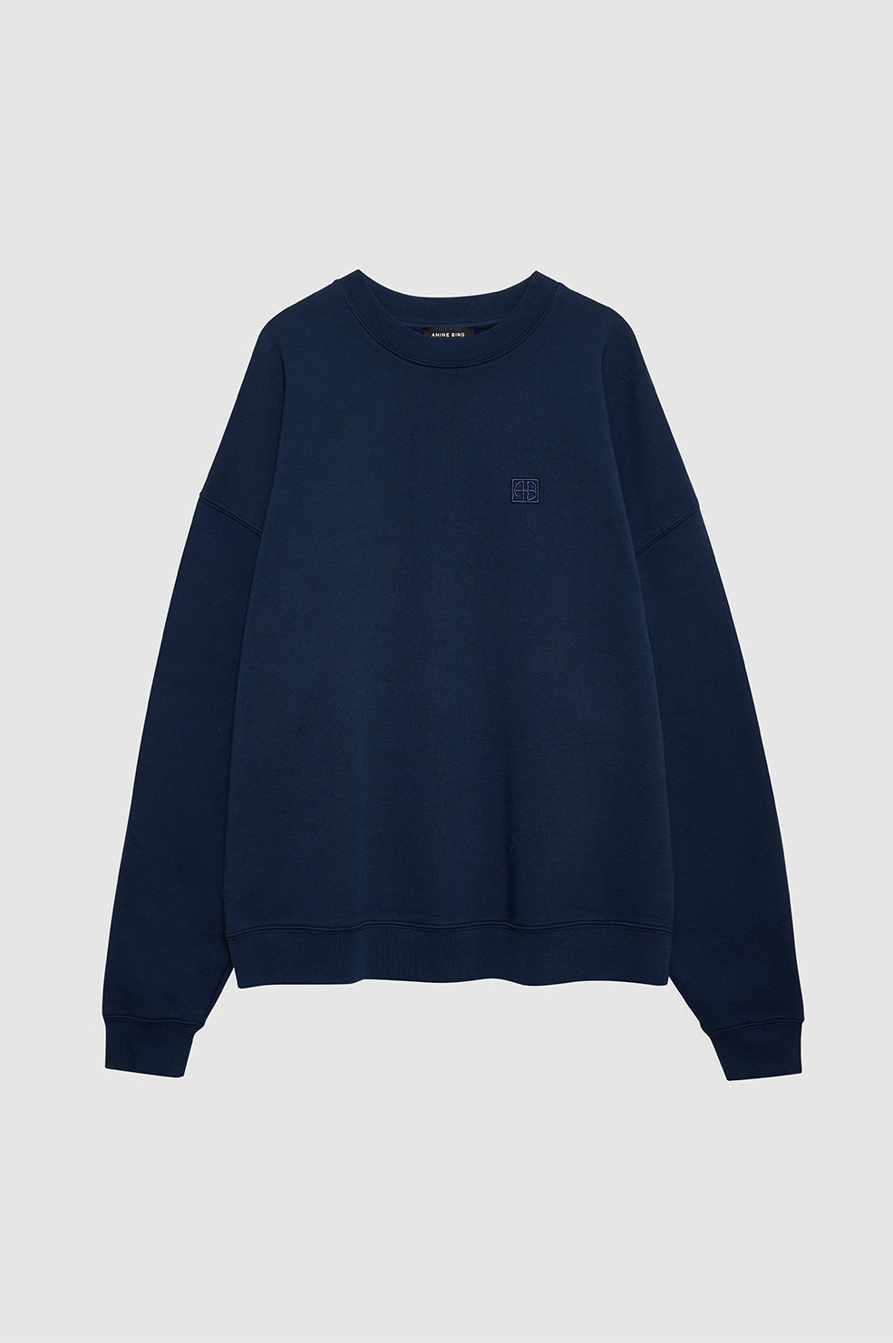Miles Sweatshirt Framed Monogram - Washed Navy - 1