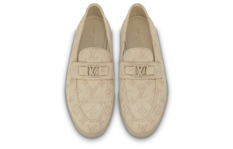 LOUIS VUITTON Estate Loafers Shoes 'Beige Monogram' 1ABFOE - 2