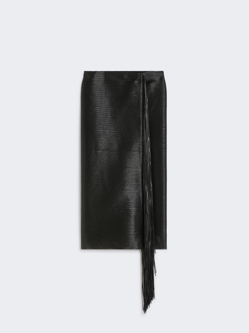 APE1234 Midi skirt with fringes - RUNWAY 1