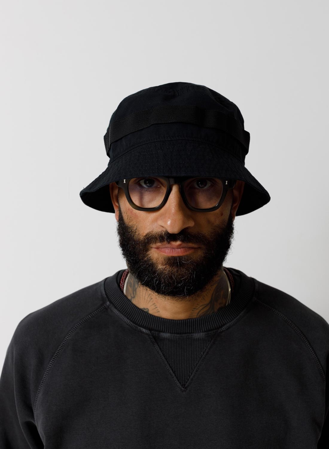 Nam Bucket Hat (Cotton Ripstop) in Black - 2
