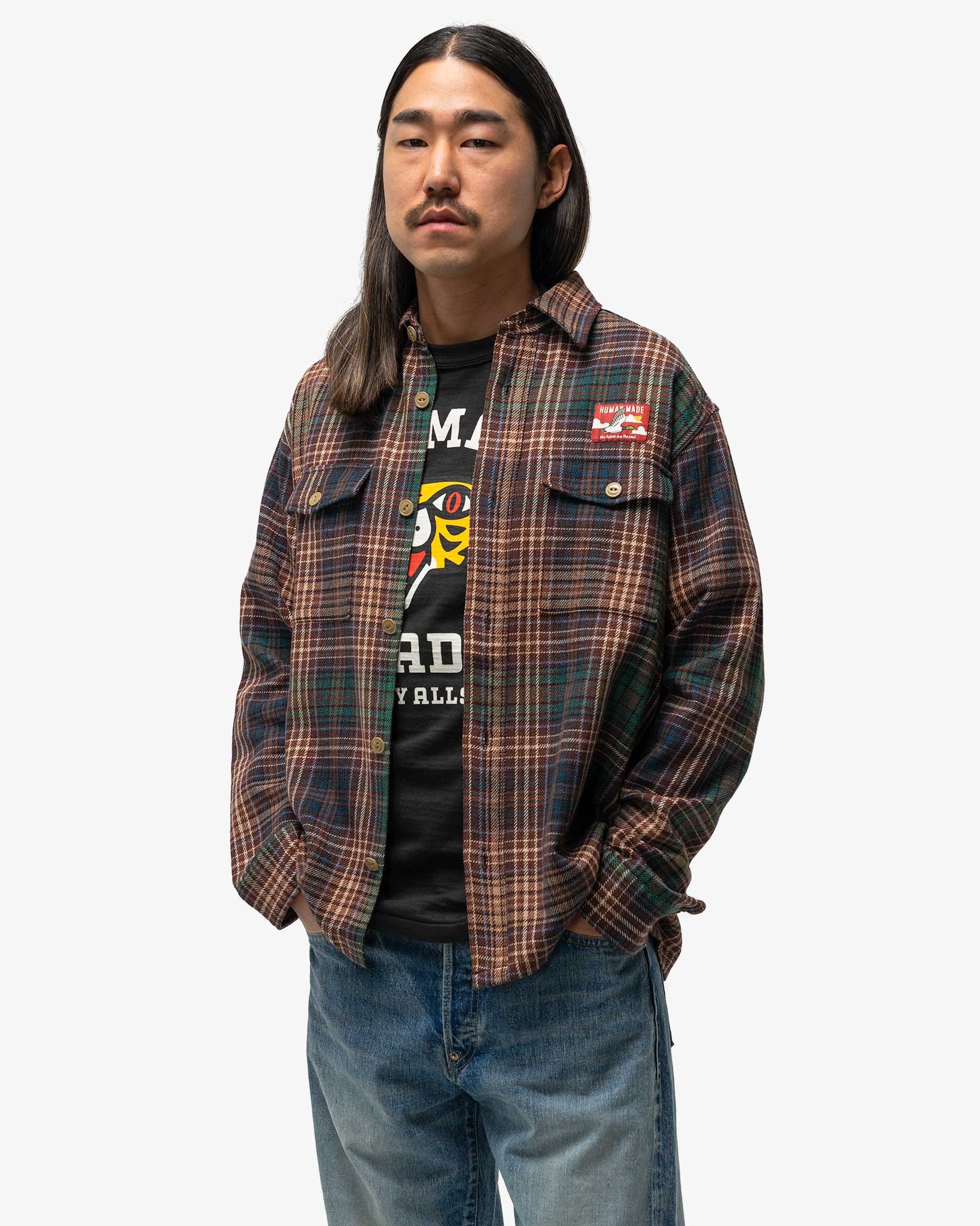 Check Shirt Brown - 4