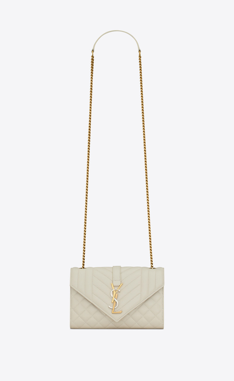 small envelope in mix matelassé leather - 1