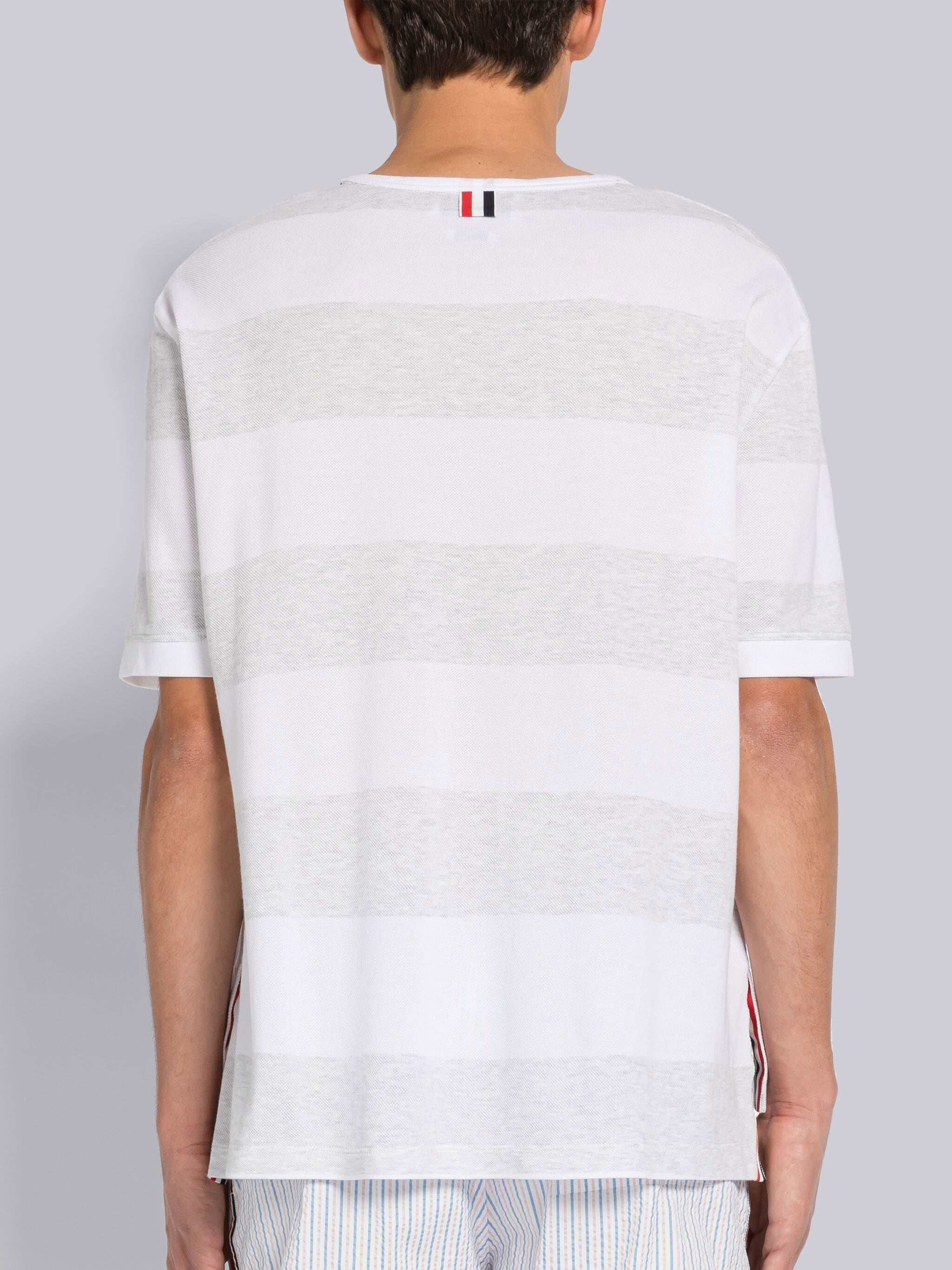 RUGBY STRIPE PIQUE OVERSIZED POCKET TEE - 3