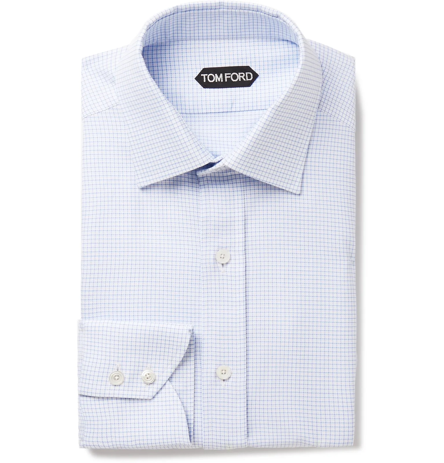 Slim-Fit Checked Cotton Shirt - 1