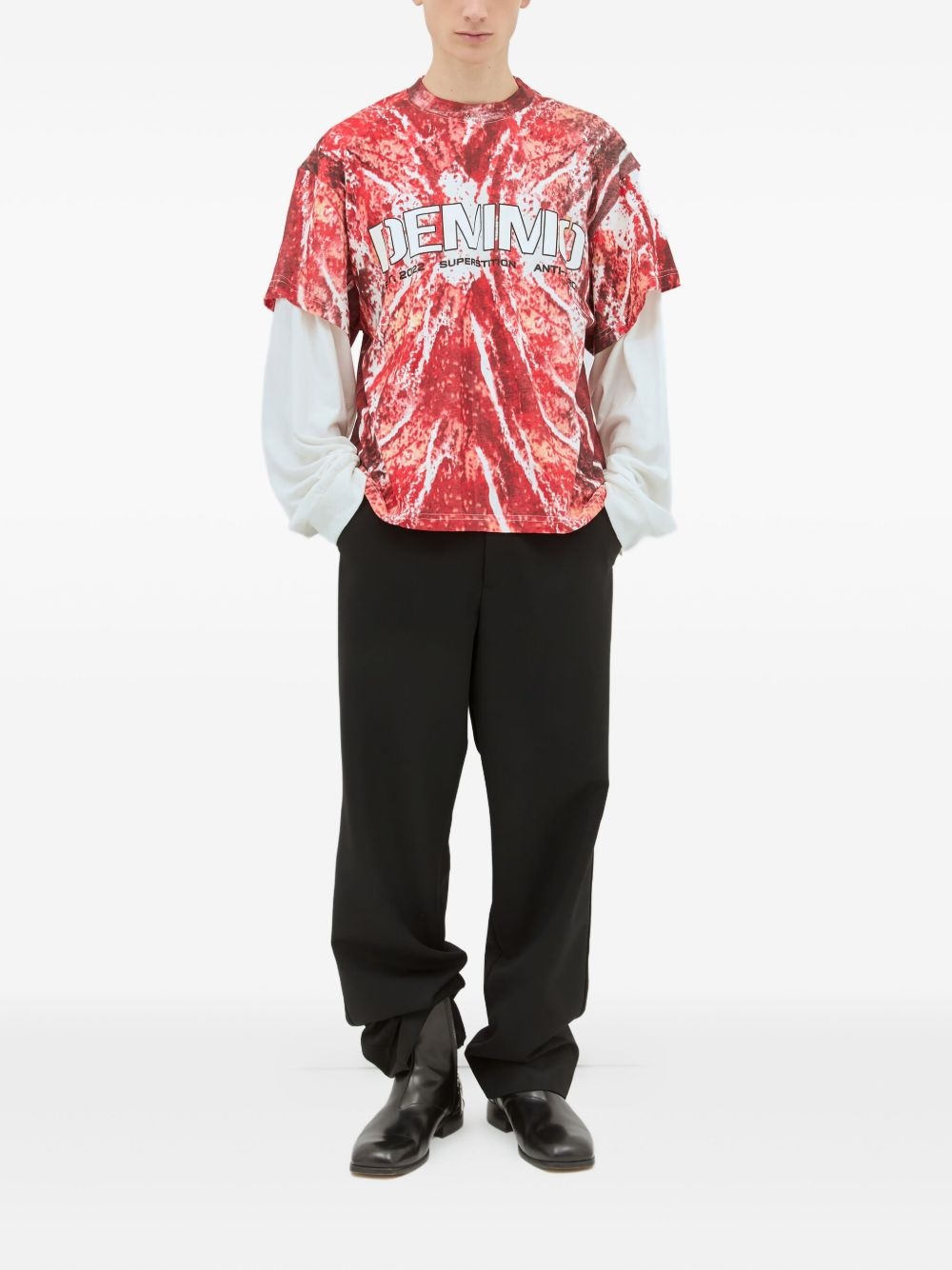 Return To Flesh layered T-shirt - 2