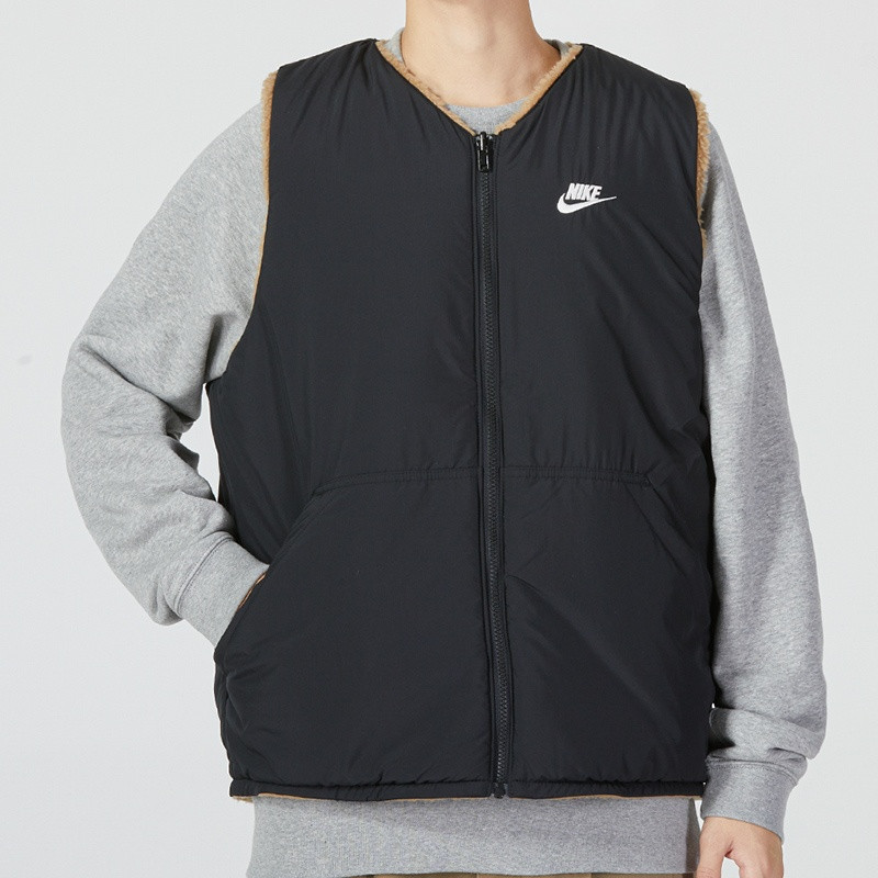 Nike Nike Logo Club Vest 'Black Brown' DQ4879-258 outlook