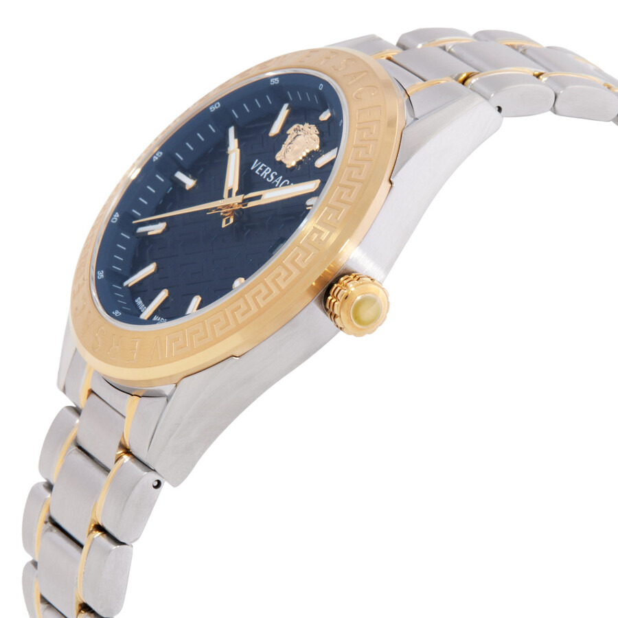 Versace V-Code Quartz Blue Dial Men's Watch VE6A00523 - 2