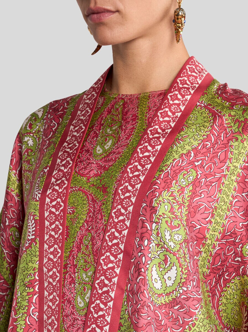 Etro SILK TWILL KESA WITH PAISLEY FOLIAGE MOTIF outlook