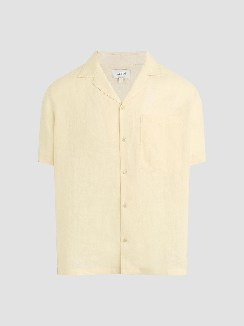 Men's Camp Collar Linen Shirt - Summer Sand 1