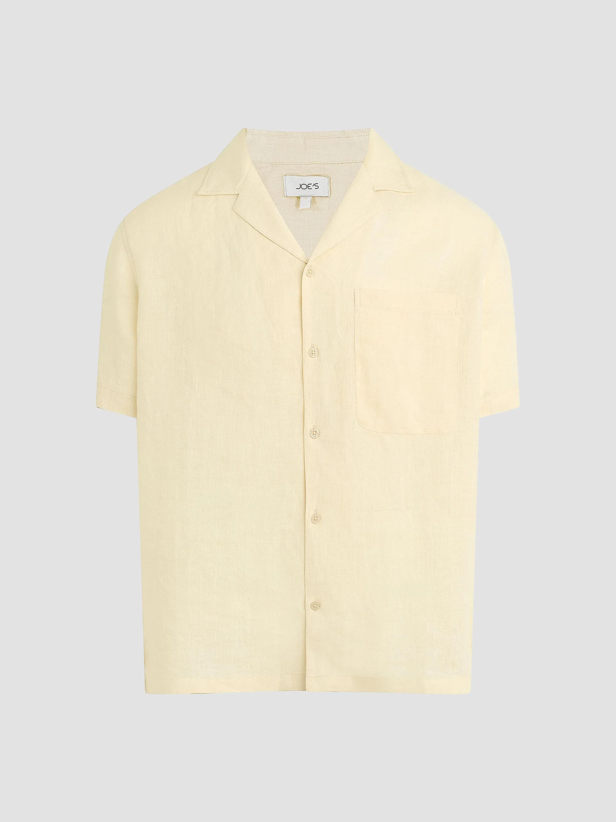 Men's Camp Collar Linen Shirt - Summer Sand - 1